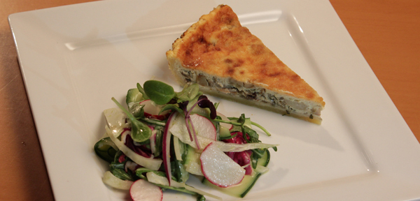 Houbový quiche