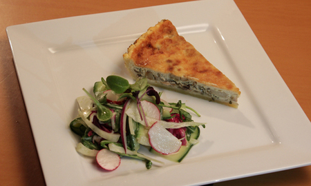 Houbový quiche