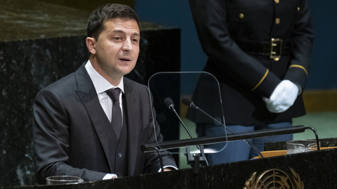 Volodymyr Zelenskyj si nepřeje být zatahován do vnitropolitické situace USA.