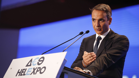 Řecký premiér Kyriakos Mitsotakis.