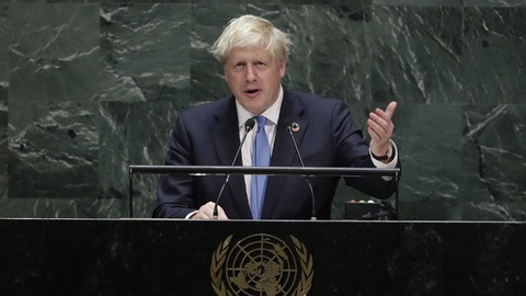 Britský premiér Boris Johnson.