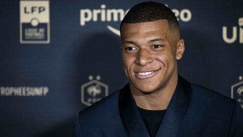 Hvězdný fotbalový útočník Paris St. Germain Kylian Mbappé.